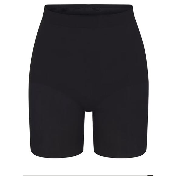 SKIMS Women's Seamless Sculpt Mid Thigh Short Size L/XL in Onyx - Picture 4 of 7